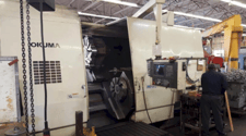 Okuma #Impact-LU45-1500, CNC Lathe, 33" swing over bed, 78.7" between centers, 21" chuck, 25.98" turning