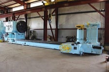 144" x 648" Mesta #Heavy-Duty, Engine Lathe, 118" swing over cross slide, 70" 4-jaw face plate, 2.5" hole