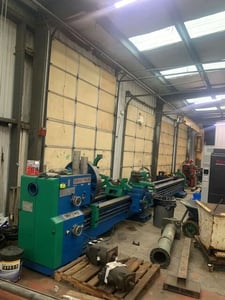 36" x 240" Sirco #PA-36, Engine Lathe, 25" swing over cross slide, 33-1/2" 4-jaw chuck, 5-1/2" spindle bore