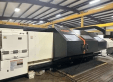 34" x 120" Mazak # Powermaster-Universal, Hollow Spindle Lathe, 33" max. cutting diameter, 122" machining