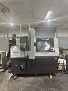 Tsugami #SS20, Swiss Type Automatic Screw Machine, 7-axis, 0.75" spindle hole diameter, 8.67" max. machining