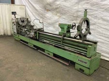 30" x 160" Timemaster #N-3022X1600, engine lathe, inch/metric threads, 3 & 4-jaw chuck, foot brake, 15 HP