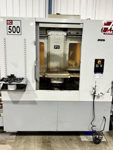 Haas #EC-500-4AX, 4-Axis Horizontal Machining Center, 32" X, 20" Y, 28" Z, 19.69" overall Pallet, 30 HP