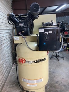 35.8 cfm, 175 psi, Ingersoll-Rand #T-30, vertical air compressor, 10 HP, 120 gallon tank, all the extras