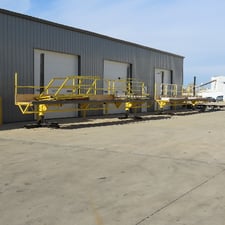 Forklift assist work platform scaffold, 36" x 33', 42-72" working height, 9' bay