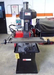 Dayton #2LKR1, Vertical Mill, 23" longitudinal travel, 7" cross travel, 9-1/2" x 32-1/4" table, 3" quill