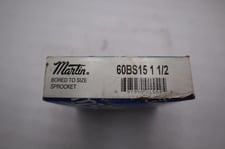 LOT OF 2 NEW Martin BEARING 60BS15 1-1/2 Single 15 Tooth Sprocket STK H1354
