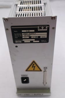 Sz testssysteme vis21-supply power supply s/n 0029 44 stock #2762