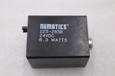New open box numatics 225-285b solenoid valve coil 24vdc 6.3 watts stk h1120a
