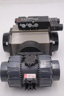 Valworx 530175 ap075 pneumatic actuator w/ 529102a solenoid 529910a valve #007-a