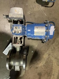 3" jamesbury quadra-powr x metso qpx2c/k20 100psi v-ball valve neles s-58 w-25