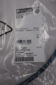 NEW Phoenix Contact NBC-R4AC/1,0-94Z/R4AC Ethernet Cable STK G968A