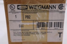 Wiegmann Caterpillar # PB2 6x3x3 Standard Pushbuttons ANSI-61 Gray New Open Box #3627