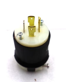 Hubbell HBL2411 3 Pole Wire Grounding 20A 125/250 V Twist Lock Plug #K-2206