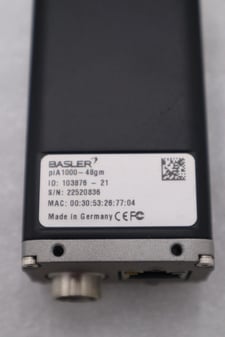 BASLER piA1000-48gm MACHINE VISION CAMERA STOCK H1156A
