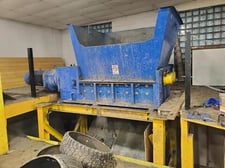 Shredpax az-80 twin shaft shredder dual 40 hp motors (last shredding tires)