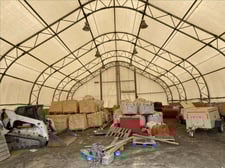 Dry Storage Tent, 120' L x 40' width x 32' H