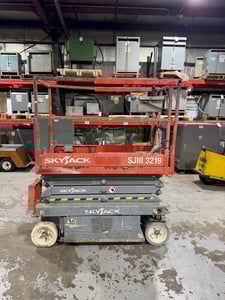 550 lb. Skyjack #SJ-III-3219, scissor lift, solid tire, 2015