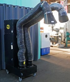 1100 cfm Ace #73-800, Heavy Duty Mobile Fume Extractor, 1 HP, 115 V., 1ph