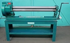 4' x 16 gauge Tennsmith #SR-48, Heavy Duty Initial Pinch Slip Roll, w/ Stand, 3" diameter rolls