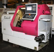 Gildemeister #MF-Sprint-42, CNC Lathe, 4.92" turning diameter, 11.02" machining length, 1.6" bar, 28.2 HP