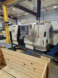 Okuma #Impact-LU15M, CNC Lathe, 20.8" swing, 13.38" turning diameter, 20.03" machining length, 8" chuck, 22