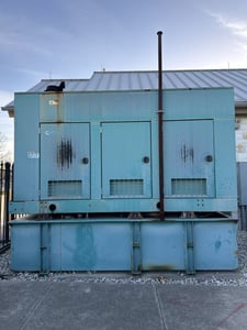 450 KW Cummins #DFEJ-QSX15-G9, Stationary Diesel Generator, 675 amps, 1800 RPM, 277/480 Volts, 1469 hours