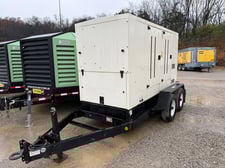 60 KW Caterpillar #APS60, Mobile Diesel Generator, 1800 RPM, 208/90 amps, 208/480 Volts, 6593 hours, 2014