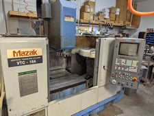 Mazak #VTC-16A, CNC Vertical Machining Center, 3-Axis, 22" X, 16" Y, 20" Z, 35" x 40" Table, 15 HP, 8000 RPM