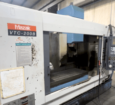 Mazak #VTC-200B, CNC Vertical Machining Center, 4-Axis, 44" X, 20" Y, 20" Z, 20" x 57" Table, 20 HP, 10000