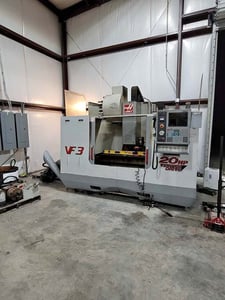 Haas #VF-3, CNC Vertical Machining Center, 4-Axis, 40" X, 20" Y, 25" Z, 18" x 48" Table, 30 HP, 8100 RPM, 20