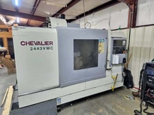 Chevalier #2443VMC, CNC Vertical Machining Center, 3-Axis, 43" X, 24" Y, 25" Z, 26" x 49" Table, 20 HP, 10000