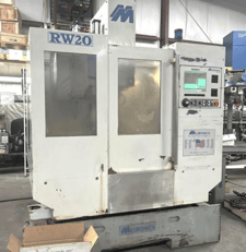 Milltronics #RW20, CNC Vertical Machining Center, 3-Axis, 25" X, 20" Y, 20.5" Z, 30" x 18" Table, 18 HP, 8000