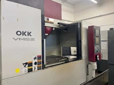 OKK #VM-5III, CNC Vertical Machining Center, 48" x 20" Table, 15 HP, 10000 RPM, 40 Taper, 20 automatic tool