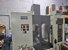 YCM #XV-560A, CNC Vertical Machining Center, 4-Axis, 22" X, 16" Y, 17.7" Z, 16.5" x 27.5" Table, 15 HP, 10000