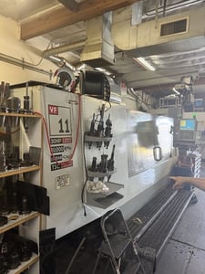 Haas #VF-11, CNC Vertical Machining Center, 3-Axis, 120" X, 40" Y, 30" Z, 28" x 120" Table, 20 HP, 10000 RPM