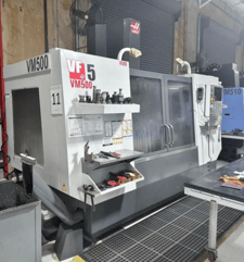 Haas #VF-5, CNC Vertical Machining Center, 4-Axis, 50" X, 26" Y, 25" Z, 23" x 52" Table, 20 HP, 10000 RPM