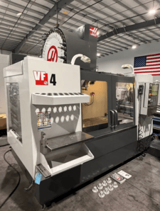 Haas #VF-4, CNC Vertical Machining Center, 3-Axis, 50" X, 20" Y, 25" Z, 18" x 52" Table, 30 HP, 8100 RPM