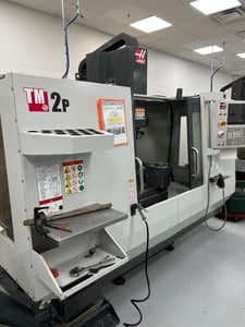 Haas #TM-2P, CNC Vertical Machining Center, 4-Axis, 40" X, 16" Y, 16" Z, 10.5" x 57.75" Table, 7.5 HP, 10000