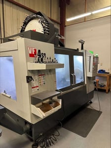 Haas #VF-4SS, CNC Vertical Machining Center, 5-Axis, 50" X, 20" Y, 25" Z, 19.5" x 52" Table, 30 HP, 12000