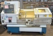 Romi #M17, CNC Lathe, 16.9" swing over bed, 40" between centers, 15.7" swing over carriage, 10" 3-jaw chuck