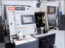 Mazak #Quick-Turn-Nexus-100-II, 2-Axis CNC Lathe, 21.6" swing, 12.1" machining length, 6" 3-jaw chuck, 2"