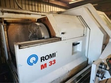 Romi #M33, 2-Axis CNC Lathe, 33" swing, 18.7" turning diameter, 24" chuck, 60 HP, 750 RPM, Fanuc control, 2006
