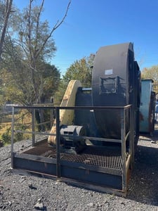 Vincent Processes #574-GI, Horiz Blower 60HP, 1770RPM, 460 V., 60" diameter x 19-1/2" w, 33" ID, Stainless