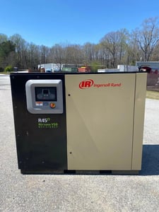 145 psi, Ingersoll-Rand #R45N, Rotary Screw Air Compressor, Oil-Flooded, Nirvana VSD, 60 HP, 3ph, 460 V.
