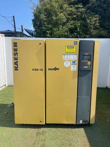 283 cfm, 175 psig, Kaeser #CSD-75, Rotary Screw Air Compressor, 75 HP, 460Y/266 V., 2012