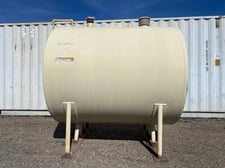 1000 gallon Modern Welding Co., Horizontal Tank, Double Wall