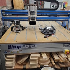 Shopsabre #SIDEKICK-8, CNC Router, 108" x 60" x 8" travel, 21k RPM, 3.25 HP, 5' x 9' table, 2015