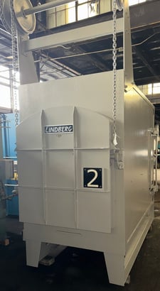 36" width x 36" H x 96" L Lindberg #369636-E12S, tempering furnace, 1250°F, Electric, 230 V., Eurotherm TCU