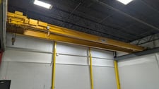 10 Ton, R & M, 58' Span, 20' lift, pendant control, 2-Speed All Motions, 1991, #2649